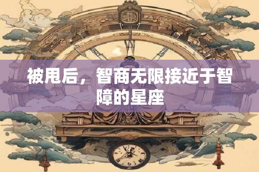 被甩后，智商无限接近于智障的星座