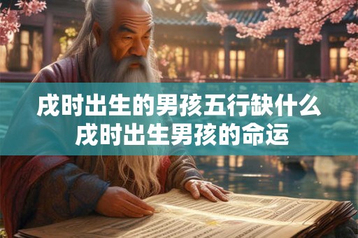 戌时出生的男孩五行缺什么 戌时出生男孩的命运