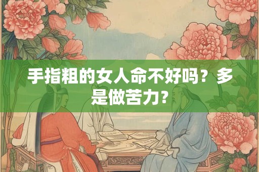 手指粗的女人命不好吗？多是做苦力？