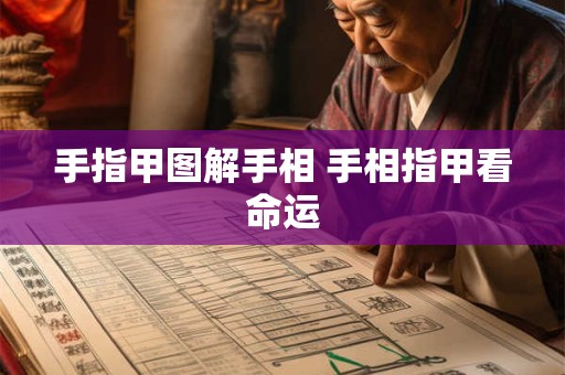 手指甲图解手相 手相指甲看命运