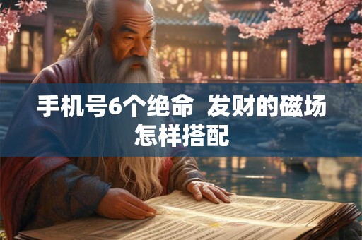 手机号6个绝命  发财的磁场怎样搭配