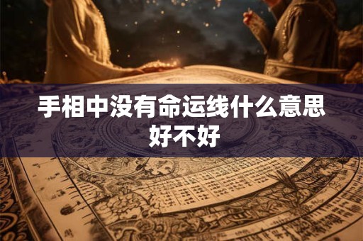 手相中没有命运线什么意思 好不好