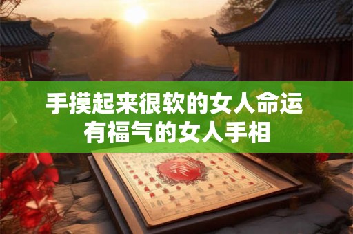 手摸起来很软的女人命运 有福气的女人手相