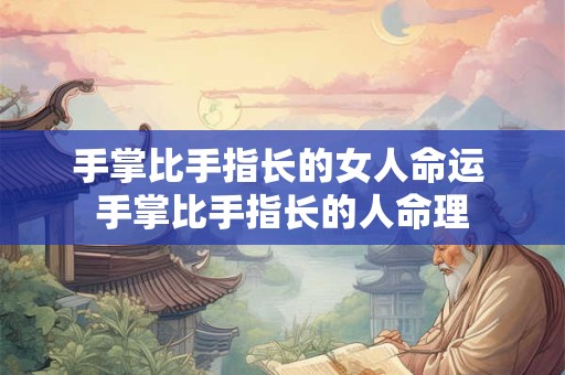 手掌比手指长的女人命运 手掌比手指长的人命理