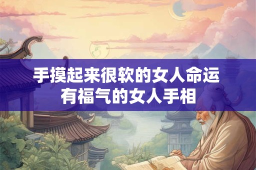 手摸起来很软的女人命运 有福气的女人手相 手摸起来很软的女人命运 有福气的女人手相