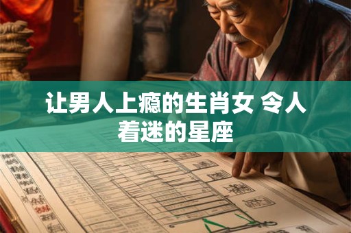让男人上瘾的生肖女 令人着迷的星座