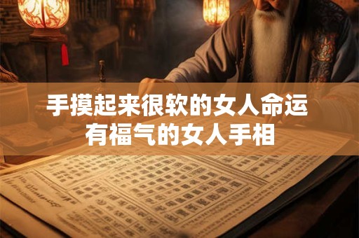 手摸起来很软的女人命运 有福气的女人手相