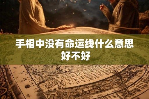 手相中没有命运线什么意思 好不好