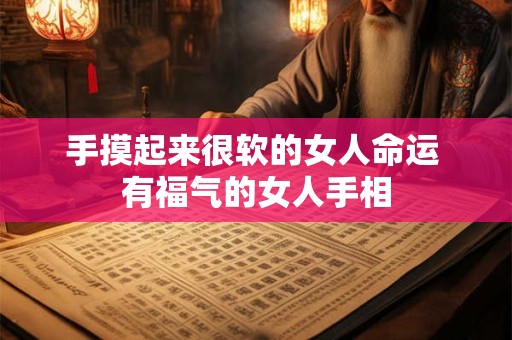 手摸起来很软的女人命运 有福气的女人手相