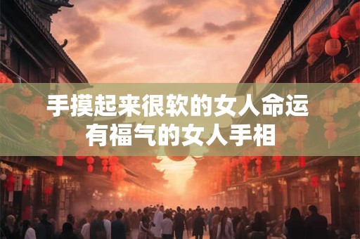 手摸起来很软的女人命运 有福气的女人手相