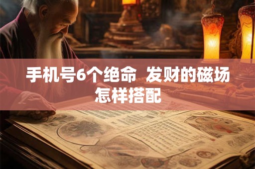 手机号6个绝命  发财的磁场怎样搭配
