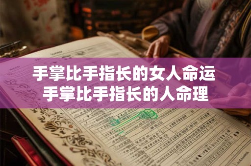 手掌比手指长的女人命运 手掌比手指长的人命理