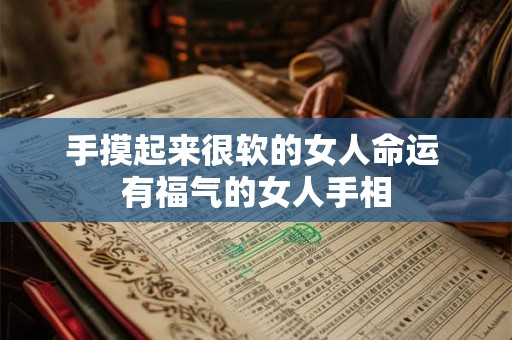 手摸起来很软的女人命运 有福气的女人手相
