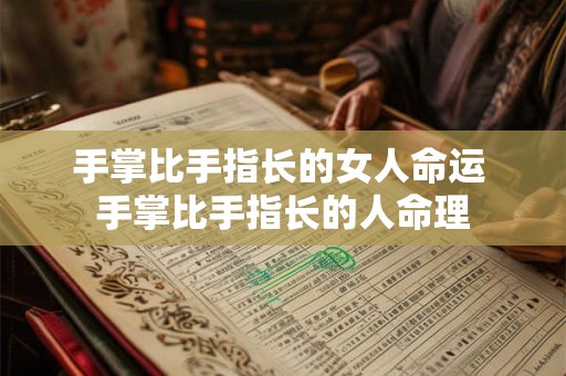 手掌比手指长的女人命运 手掌比手指长的人命理