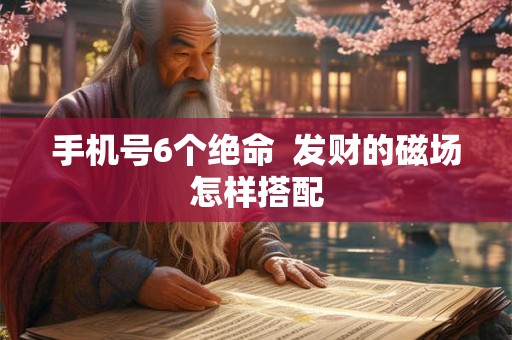 手机号6个绝命  发财的磁场怎样搭配