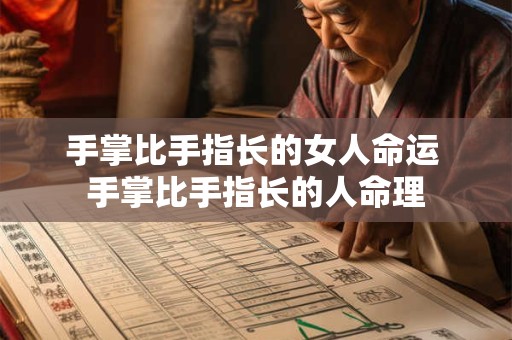 手掌比手指长的女人命运 手掌比手指长的人命理