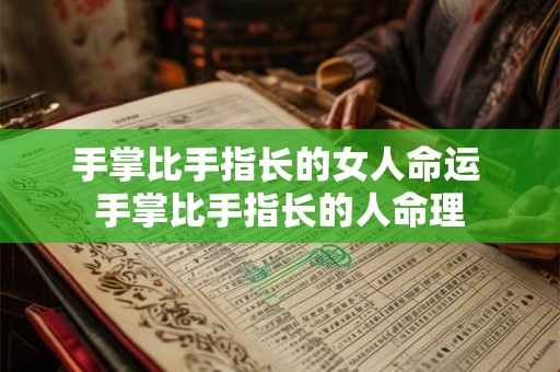 手掌比手指长的女人命运 手掌比手指长的人命理