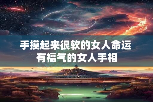 手摸起来很软的女人命运 有福气的女人手相