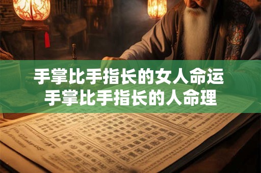 手掌比手指长的女人命运 手掌比手指长的人命理