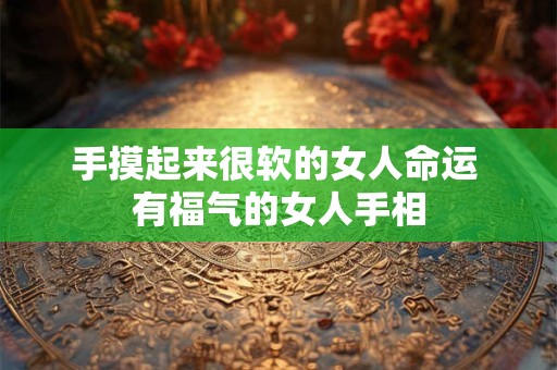 手摸起来很软的女人命运 有福气的女人手相
