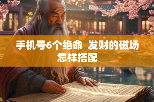 手机号6个绝命  发财的磁场怎样搭配