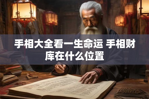 手相大全看一生命运 手相财库在什么位置