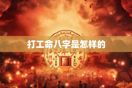 打工命八字是怎样的