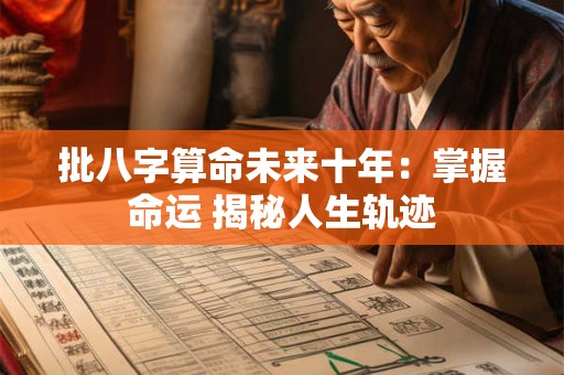 批八字算命未来十年：掌握命运 揭秘人生轨迹