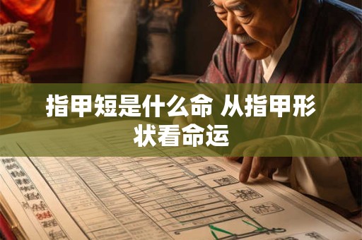指甲短是什么命 从指甲形状看命运