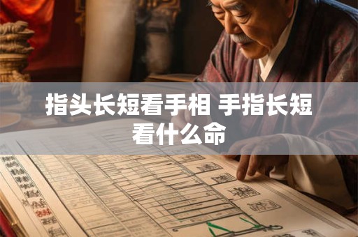 指头长短看手相 手指长短看什么命
