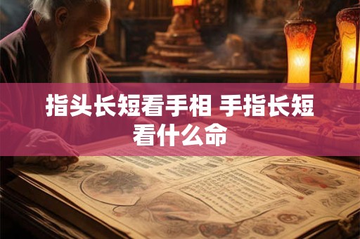 指头长短看手相 手指长短看什么命