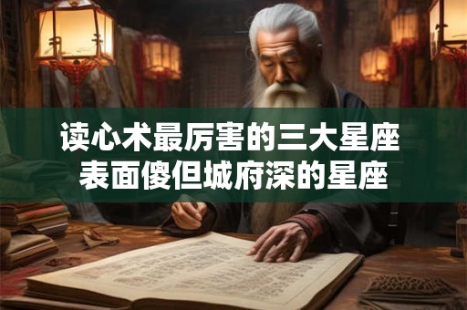 读心术最厉害的三大星座 表面傻但城府深的星座