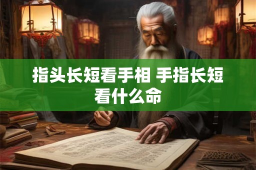 指头长短看手相 手指长短看什么命