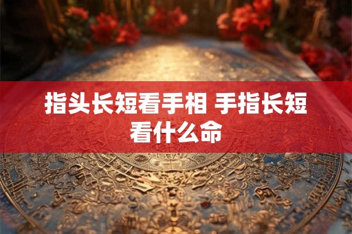 指头长短看手相 手指长短看什么命
