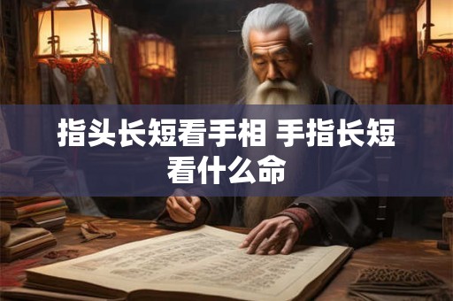 指头长短看手相 手指长短看什么命