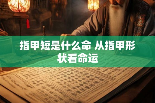 指甲短是什么命 从指甲形状看命运