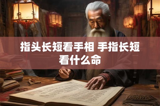 指头长短看手相 手指长短看什么命