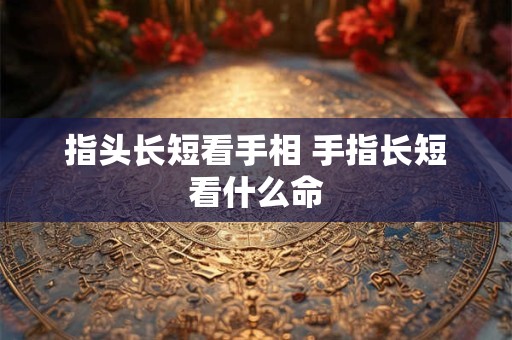 指头长短看手相 手指长短看什么命