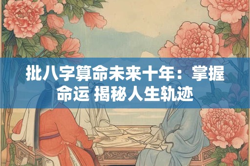 批八字算命未来十年：掌握命运 揭秘人生轨迹
