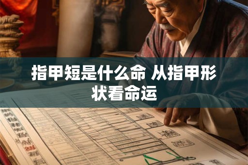 指甲短是什么命 从指甲形状看命运