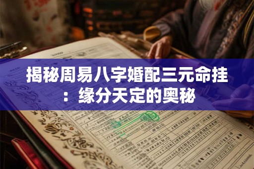 揭秘奇门遁甲四柱八字：预测命运的神秘之门