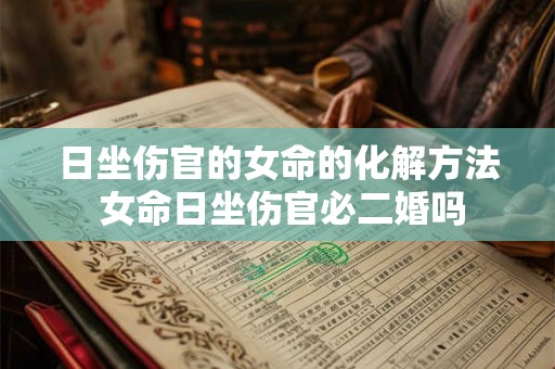 详细阅读:日坐伤官的女命的化解方法 女命日坐伤官必二婚吗 日坐伤官的女命的化解方法 女命日坐伤官必二婚吗