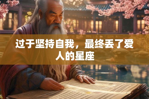 详细阅读:过于坚持自我,最终丢了爱人的星座 过于坚持自我,最终丢了爱人的星座