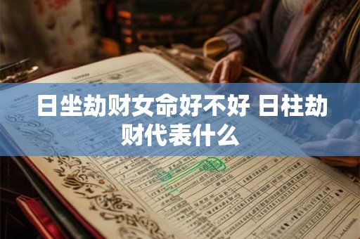日坐劫财女命好不好 日柱劫财代表什么