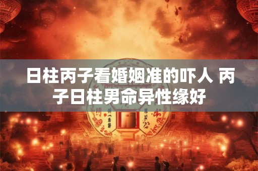 日柱丙子看婚姻准的吓人 丙子日柱男命异性缘好