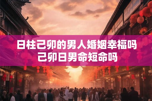 日柱己卯的男人婚姻幸福吗 己卯日男命短命吗