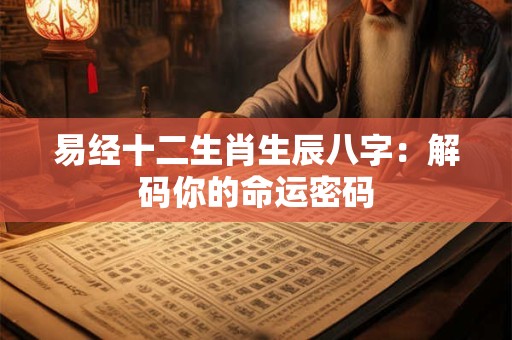 易经十二生肖生辰八字：解码你的命运密码
