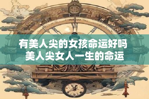 有美人尖的女孩命运好吗 美人尖女人一生的命运