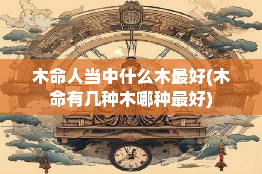 木命人当中什么木最好(木命有几种木哪种最好)
