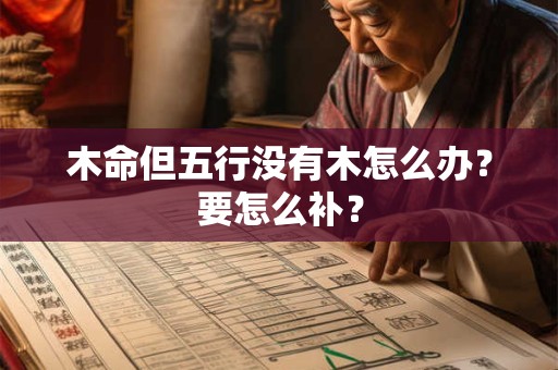 木命但五行没有木怎么办？要怎么补？